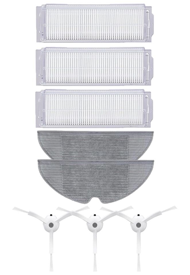Xiaomi Vacuum Mop 2 Pro (MJST1SHW) Robot Süpürge Uyumlu 8'li Yedek Parça Seti