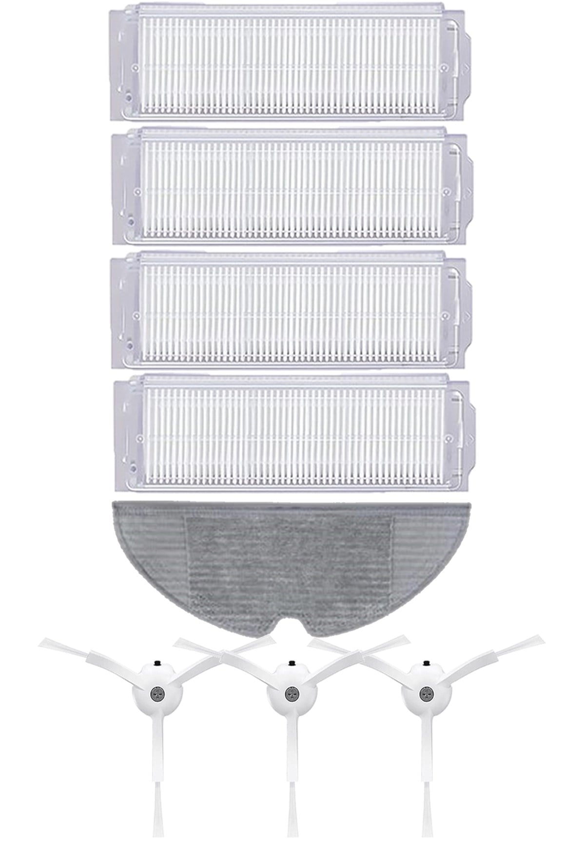 Xiaomi Vacuum Mop 2 Pro (MJST1SHW) Robot Süpürge Uyumlu 8'li Yedek Parça Seti