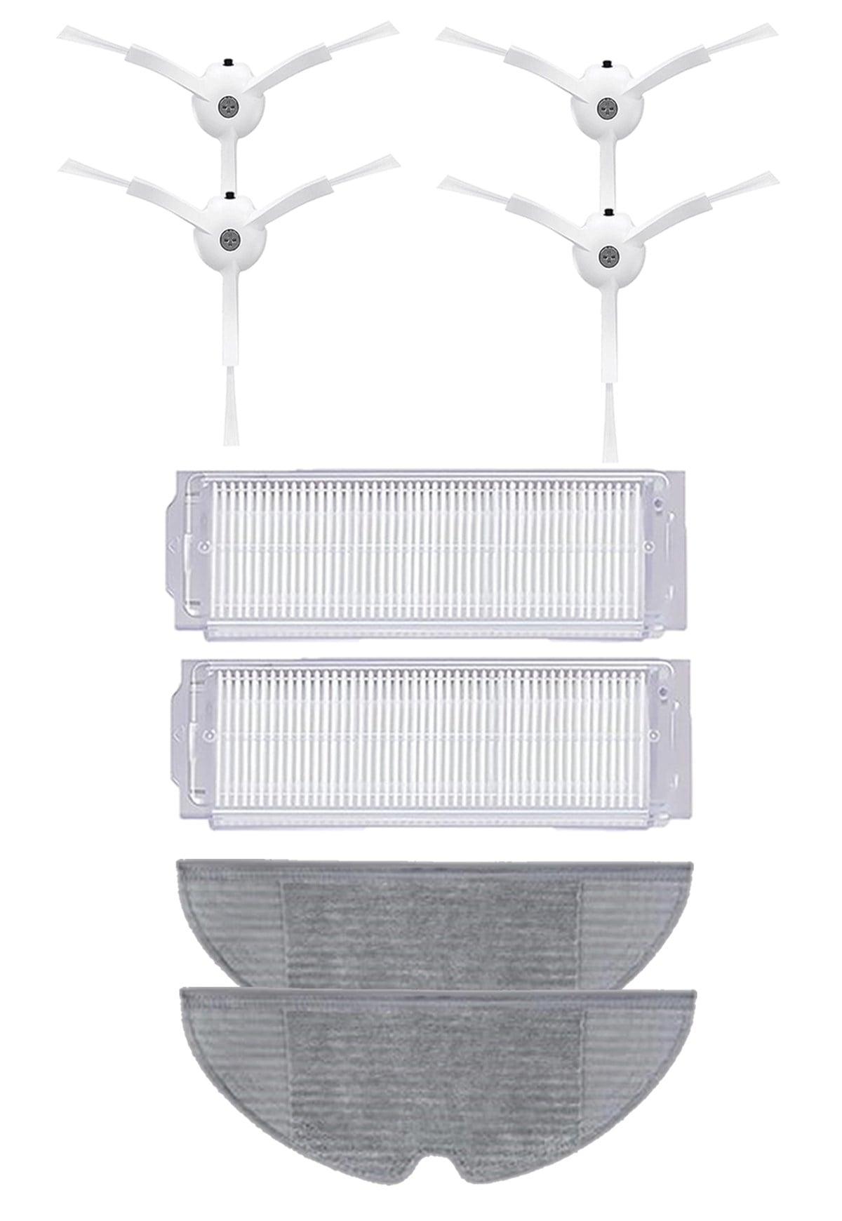 Xiaomi Vacuum Mop 2 Pro (MJST1SHW) Robot Süpürge Uyumlu 8'li Yedek Parça Seti