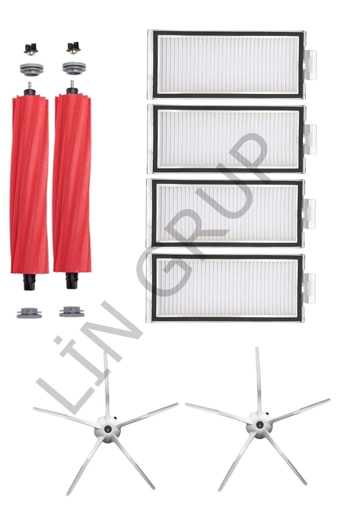 Roborock Q7 Max  Robot Süpürge Uyumlu 8'li Yedek Parça Seti