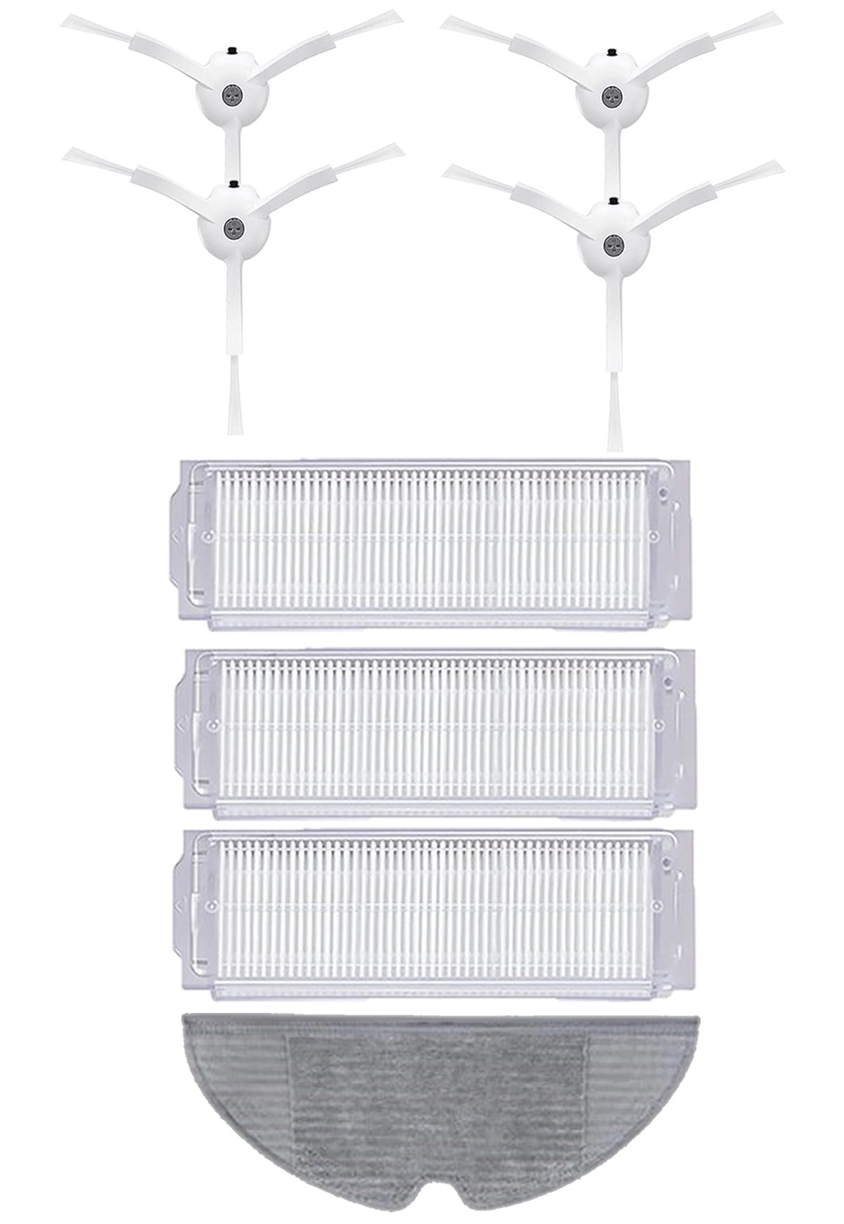 Xiaomi Vacuum Mop 2 Pro (MJST1SHW) Robot Süpürge Uyumlu 8'li Yedek Parça Seti