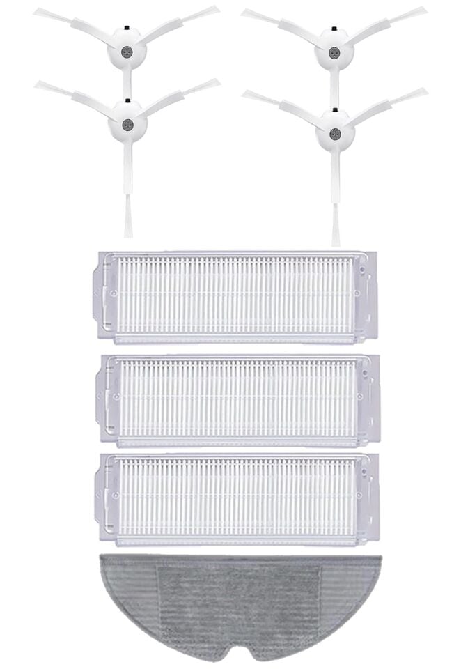 Xiaomi Vacuum Mop 2 Pro (MJST1SHW) Robot Süpürge Uyumlu 8'li Yedek Parça Seti