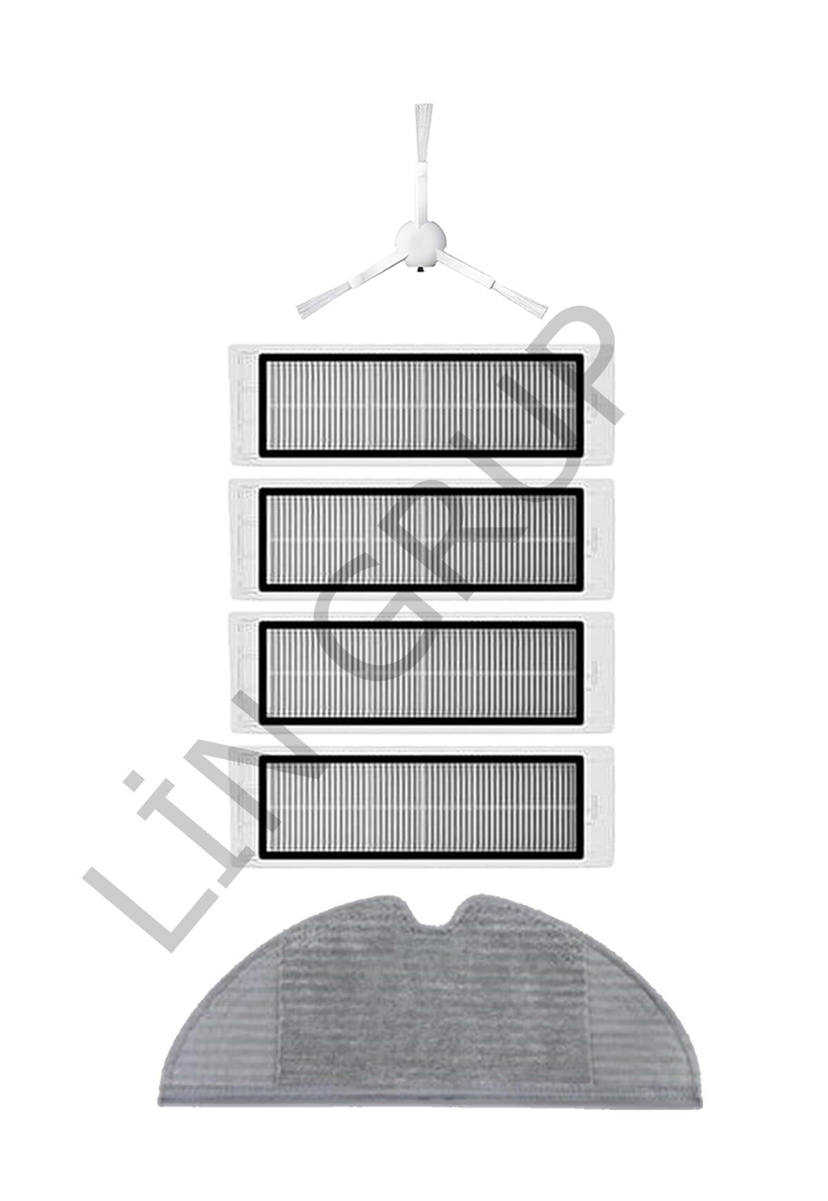 Xiaomi Vacuum Mop 2C  Robot Süpürge Uyumlu 6'lı Yedek Parça Seti