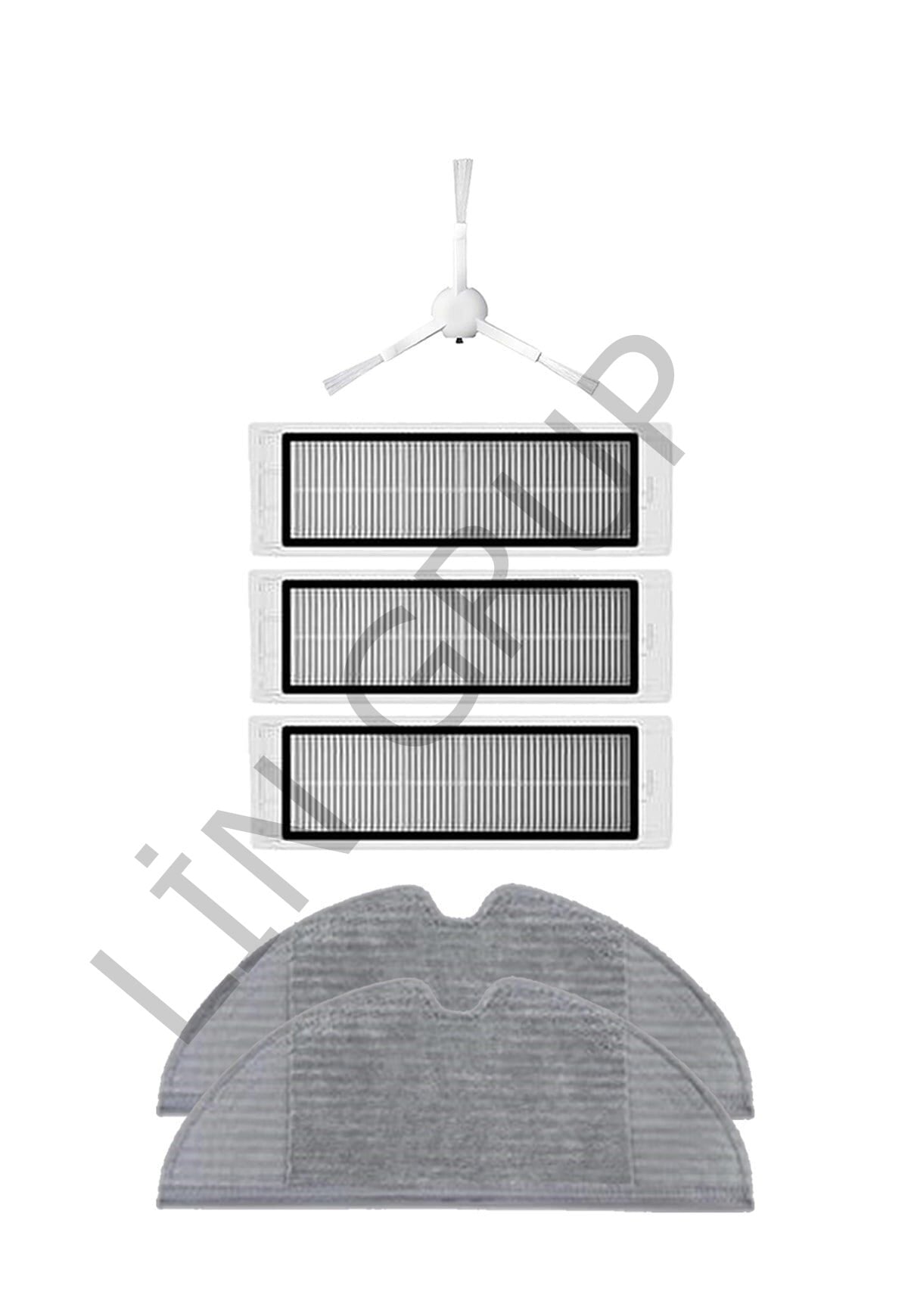 Xiaomi Vacuum Mop 2C  Robot Süpürge Uyumlu 6'lı Yedek Parça Seti