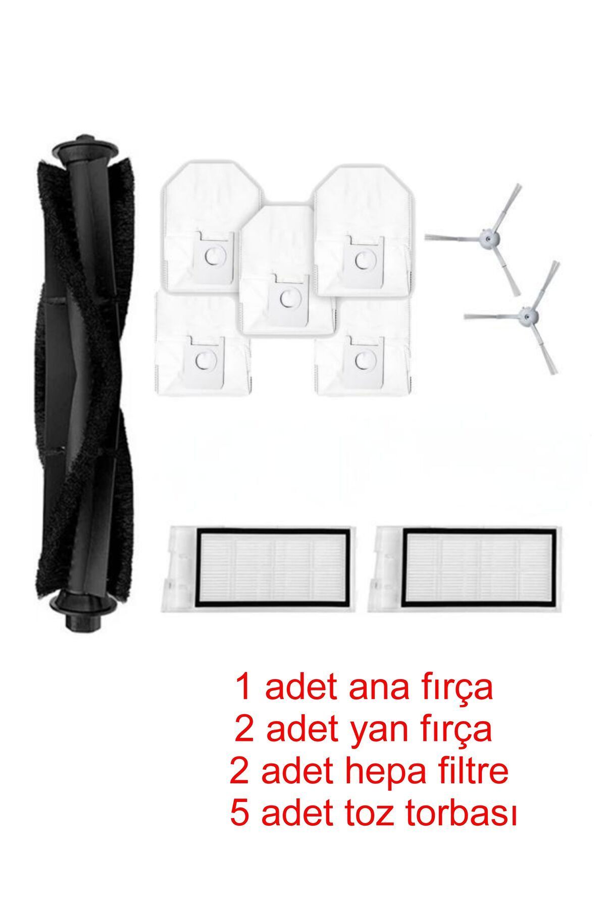 ROID MI Eve Plus uyumlu yedek fırça filtre toz torbası hybrid