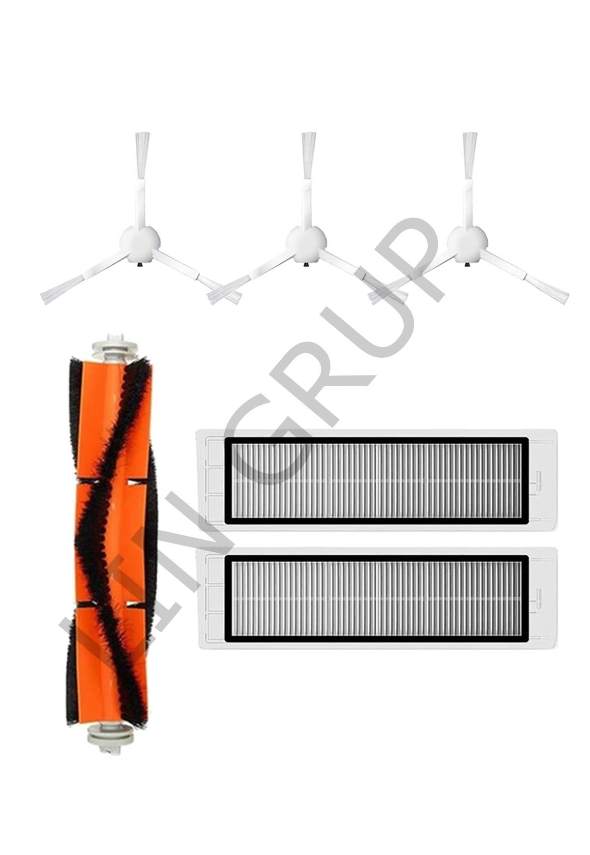 Xiaomi Trouver LDS Robot Süpürge Uyumlu 6'lı Yedek Parça Seti