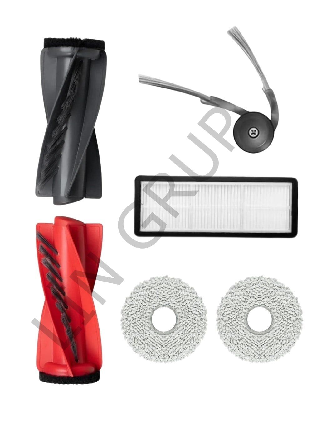 Roborock Q Revo Curv 5A1 Robot Süpürge Uyumlu 4'lü Yedek Parça Seti