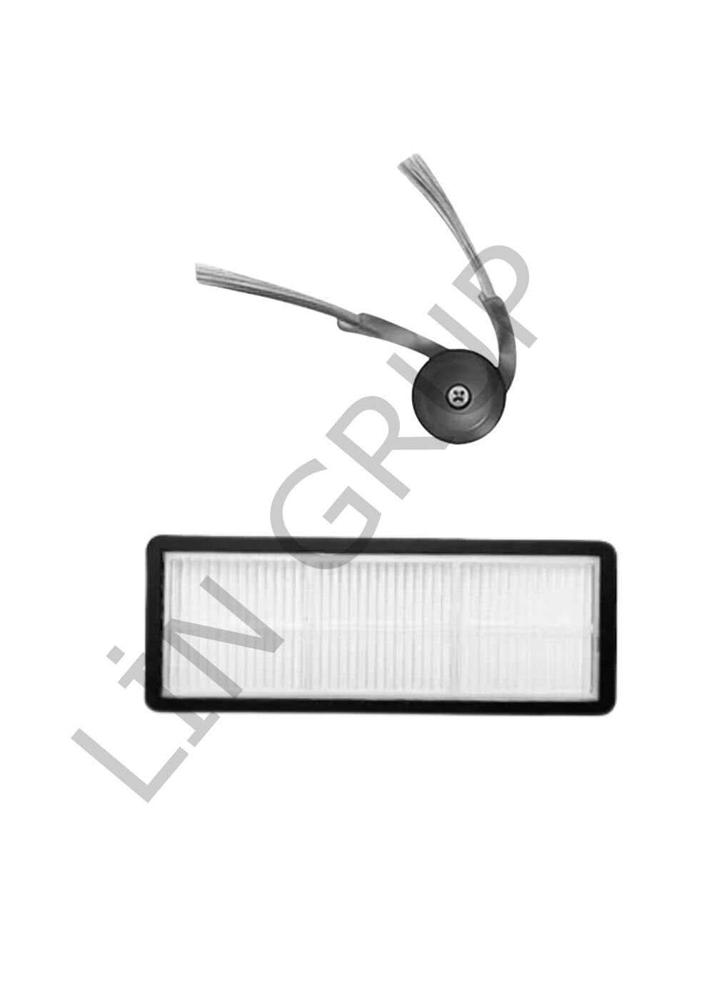 Roborock Q Revo Curv 5A1 Robot Süpürge Uyumlu 2'li Yedek Parça