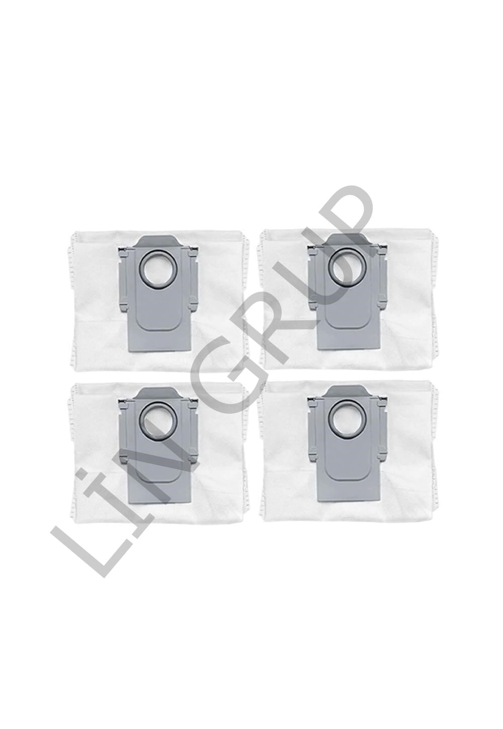 Roborock Q Revo Curv 5A1 Robot Süpürge Uyumlu 4'lü Toz Torbası