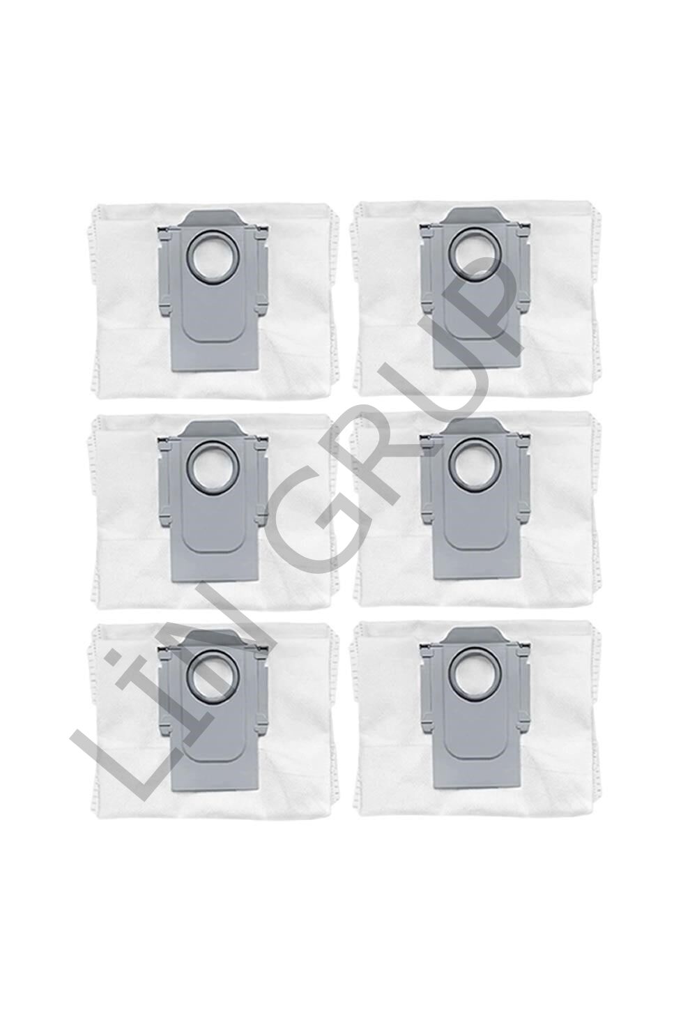 Roborock Q Revo Curv 5A1 Robot Süpürge Uyumlu 6'lı Toz Torbası