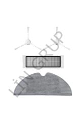 Xiaomi Vacuum Mop 1C (STYTJ01ZHM) Robot Süpürge Uyumlu 4'lü Yedek Parça Seti