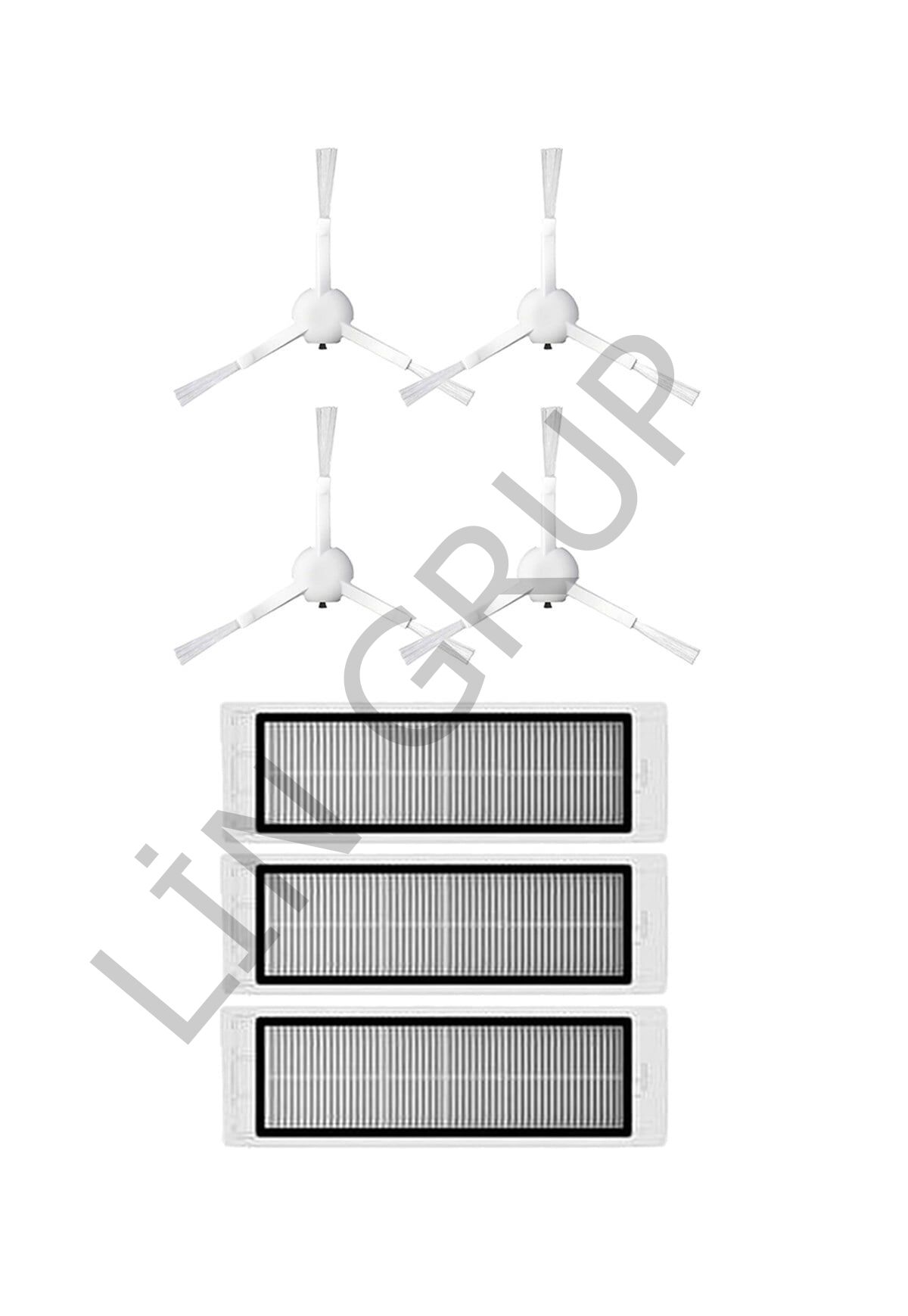 Xiaomi Vacuum Mop 2C  Robot Süpürge Uyumlu 7'li Yedek Parça Seti