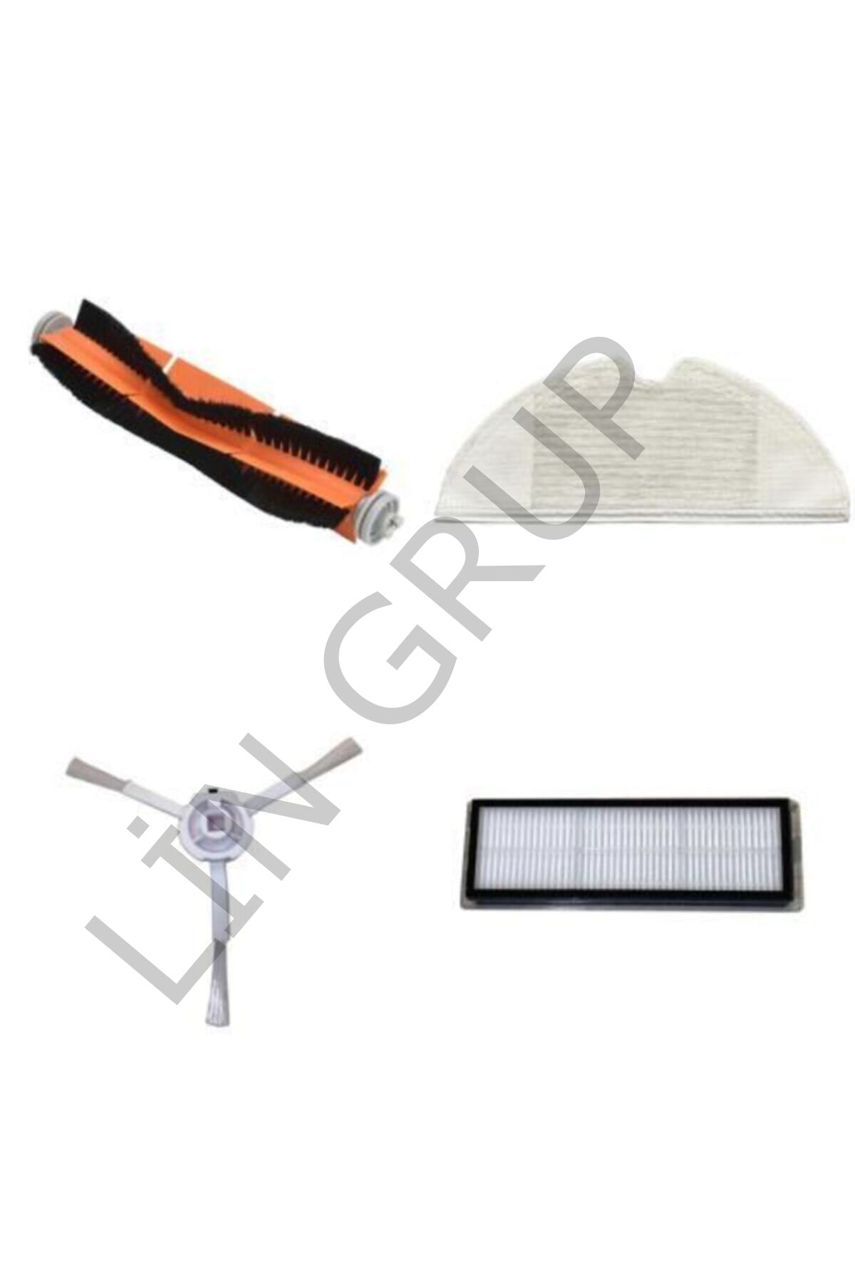 Xiaomi Vacuum Mop 1C (STYTJ01ZHM) Robot Süpürge Uyumlu 4'lü Yedek Parça Seti