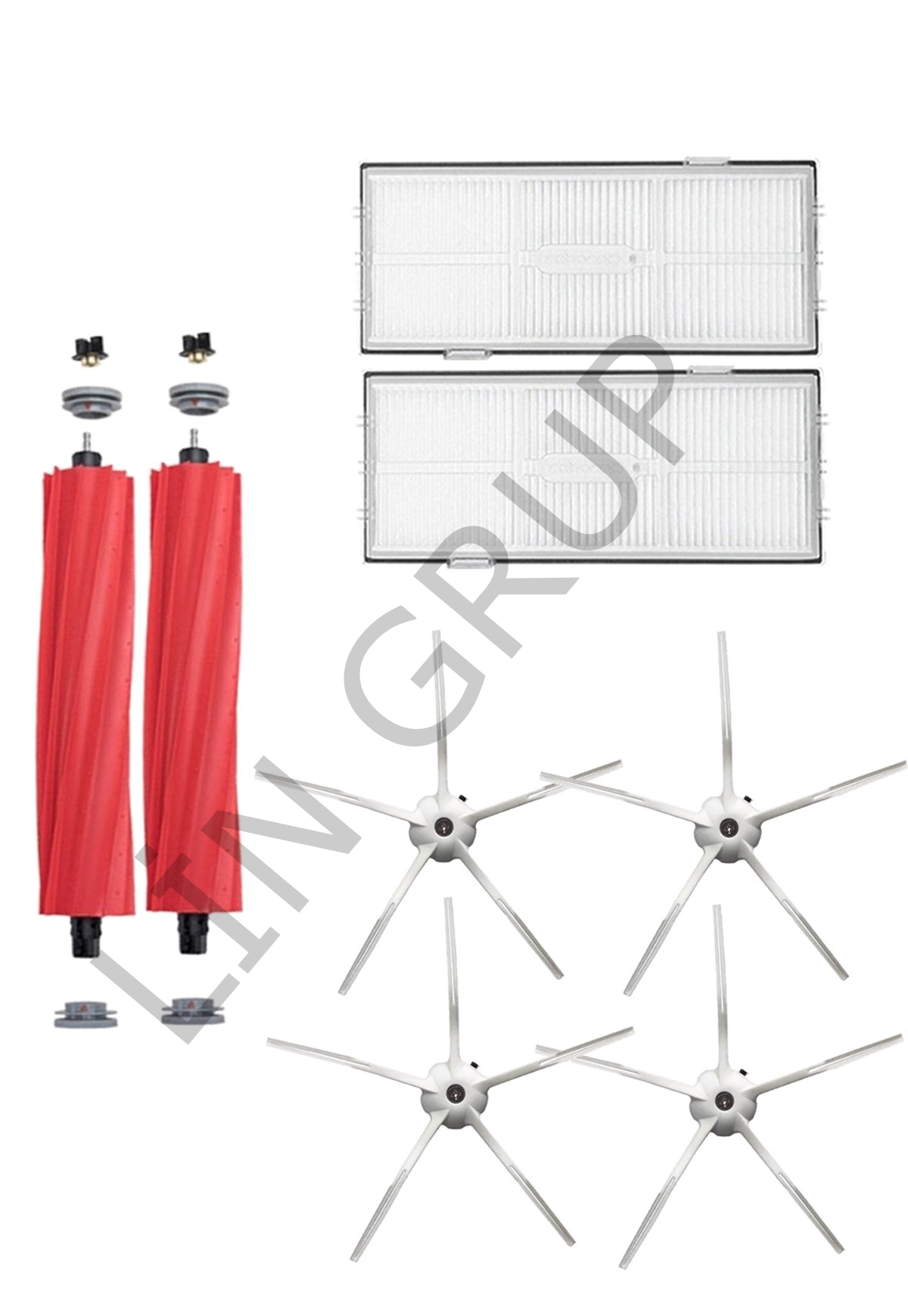 Roborock S7+ Robot Süpürge Uyumlu 8'li Yedek Parça Seti