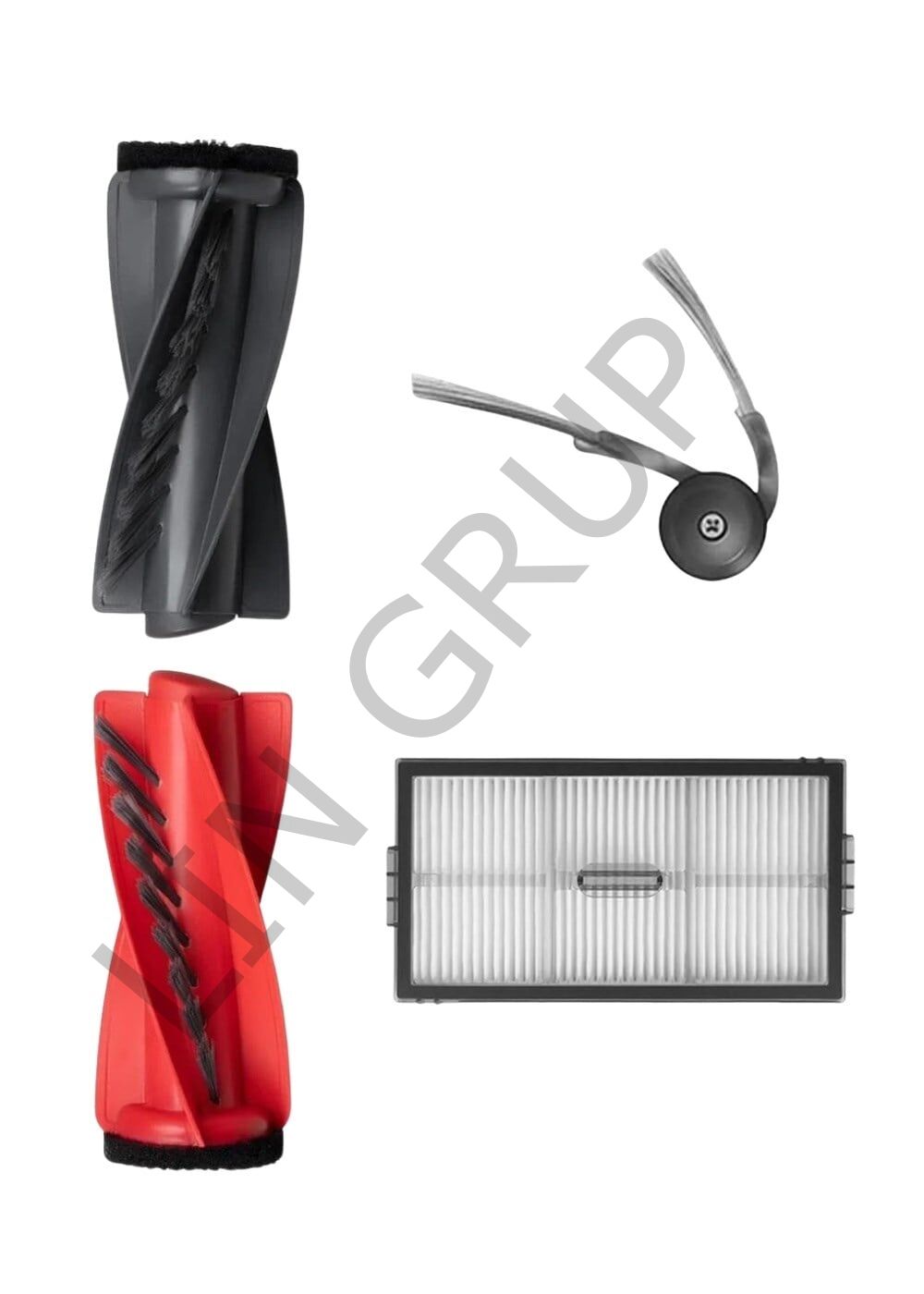 Roborock Q Revo Curv X Robot Süpürge Uyumlu 3'lü Yedek Parça Seti