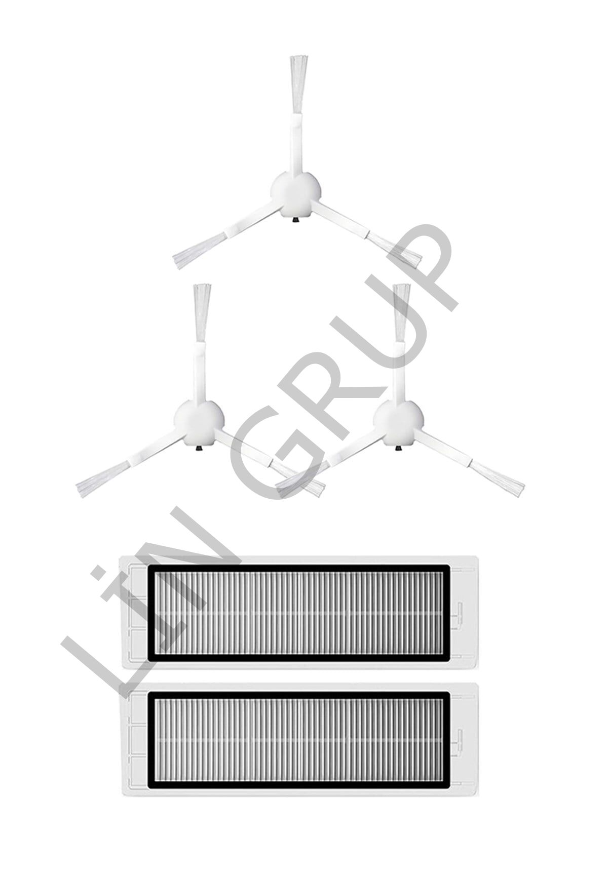 Xiaomi Trouver LDS Robot Süpürge Uyumlu 5'li Yedek Parça Seti
