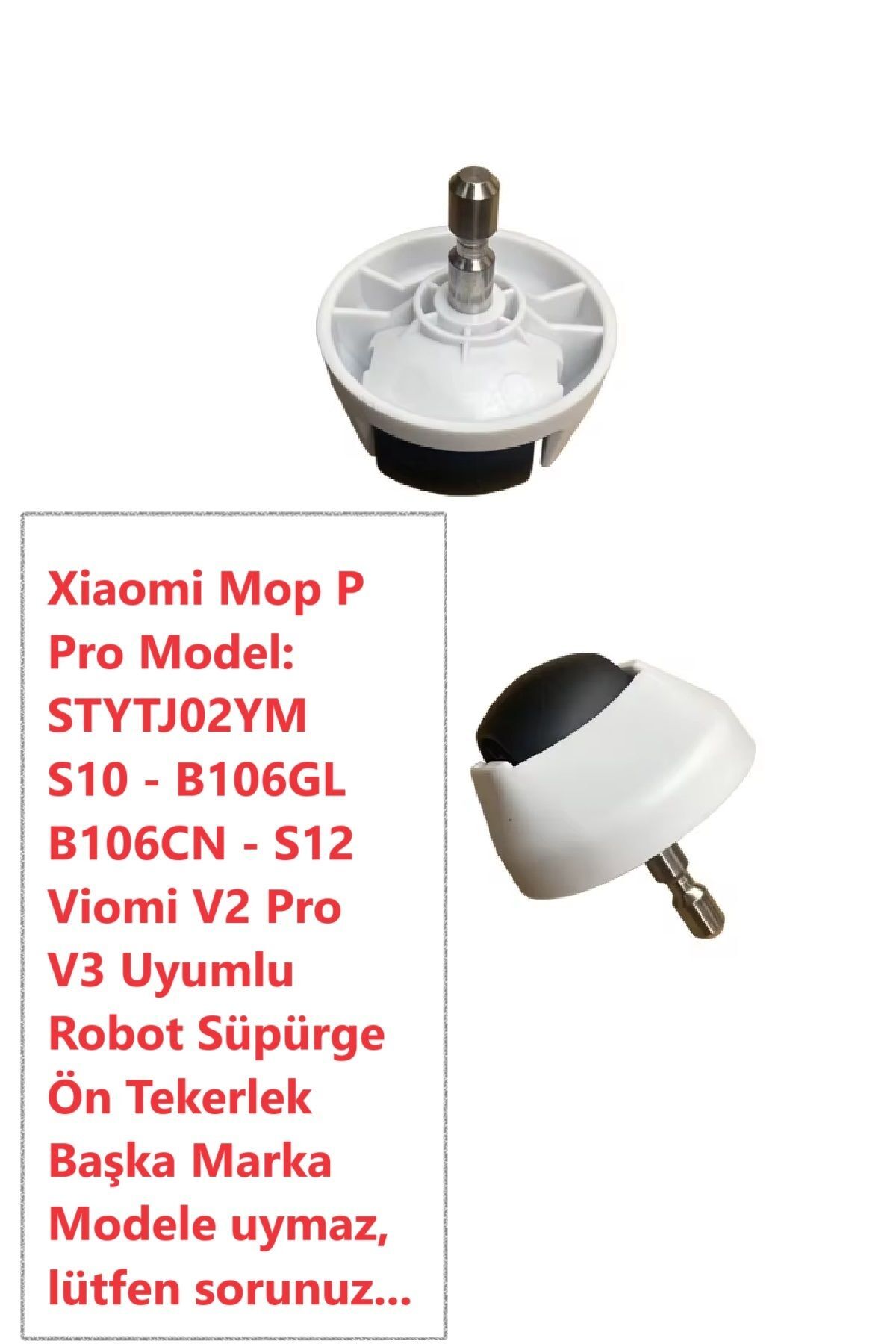 Xiaomi Mop P Pro STYTJ02YM ön teker tekerlek (viomi V2 pro V3 S10 B106GL B106CN S12 modelleri ile de uyumlu)