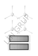 Xiaomi Trouver LDS Robot Süpürge Uyumlu 6'lı Yedek Parça Seti