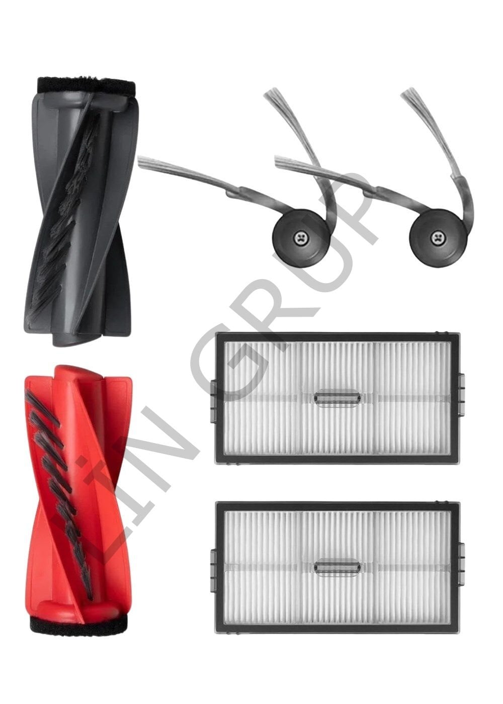 Roborock Q Revo Curv X Robot Süpürge Uyumlu 4'lü Yedek Parça Seti