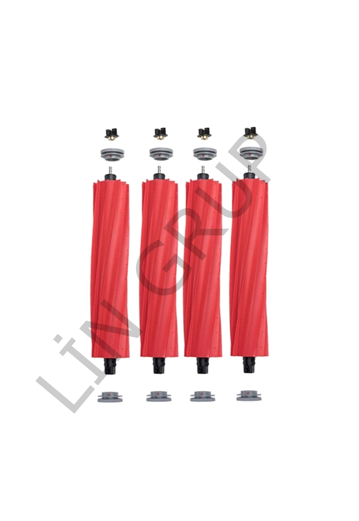 Roborock S7+ Robot Süpürge Uyumlu 4'lü Ana Fırça Seti