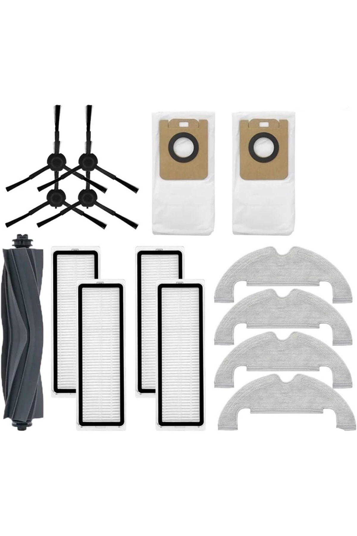Dream e D10S Plus + Uyumlu Fırça Filtre Toz Torbası Paspas