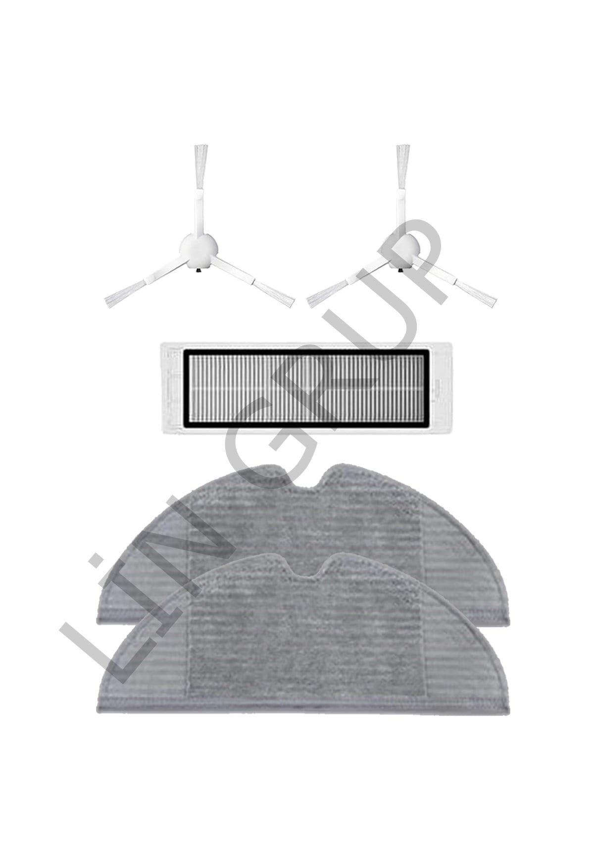 Xiaomi Vacuum Mop 1C (STYTJ01ZHM) Robot Süpürge Uyumlu 5'li Yedek Parça Seti