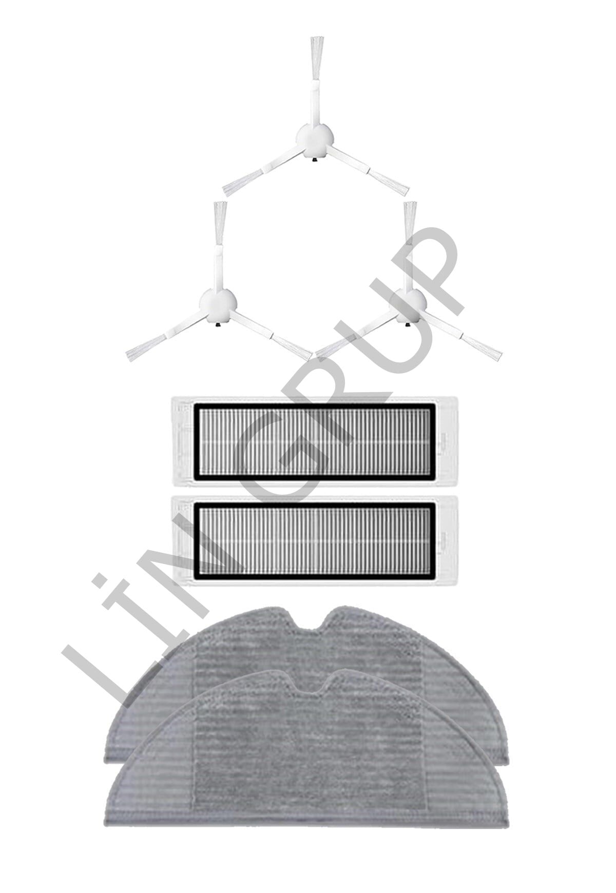 Xiaomi Vacuum Mop 2C  Robot Süpürge Uyumlu 7'li Yedek Parça Seti