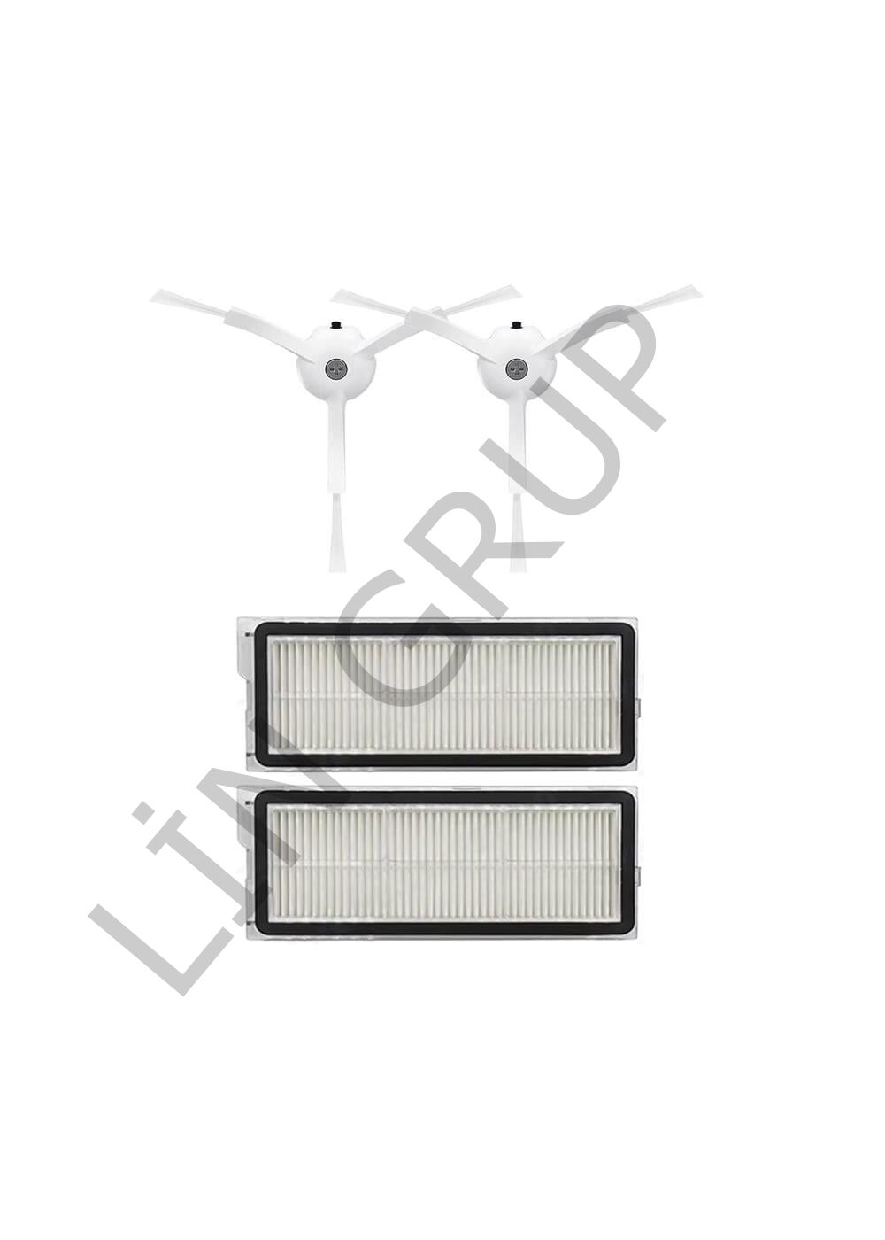 Roborock Q Revo S Robot Süpürge Uyumlu 4'lü Yedek Parça Seti