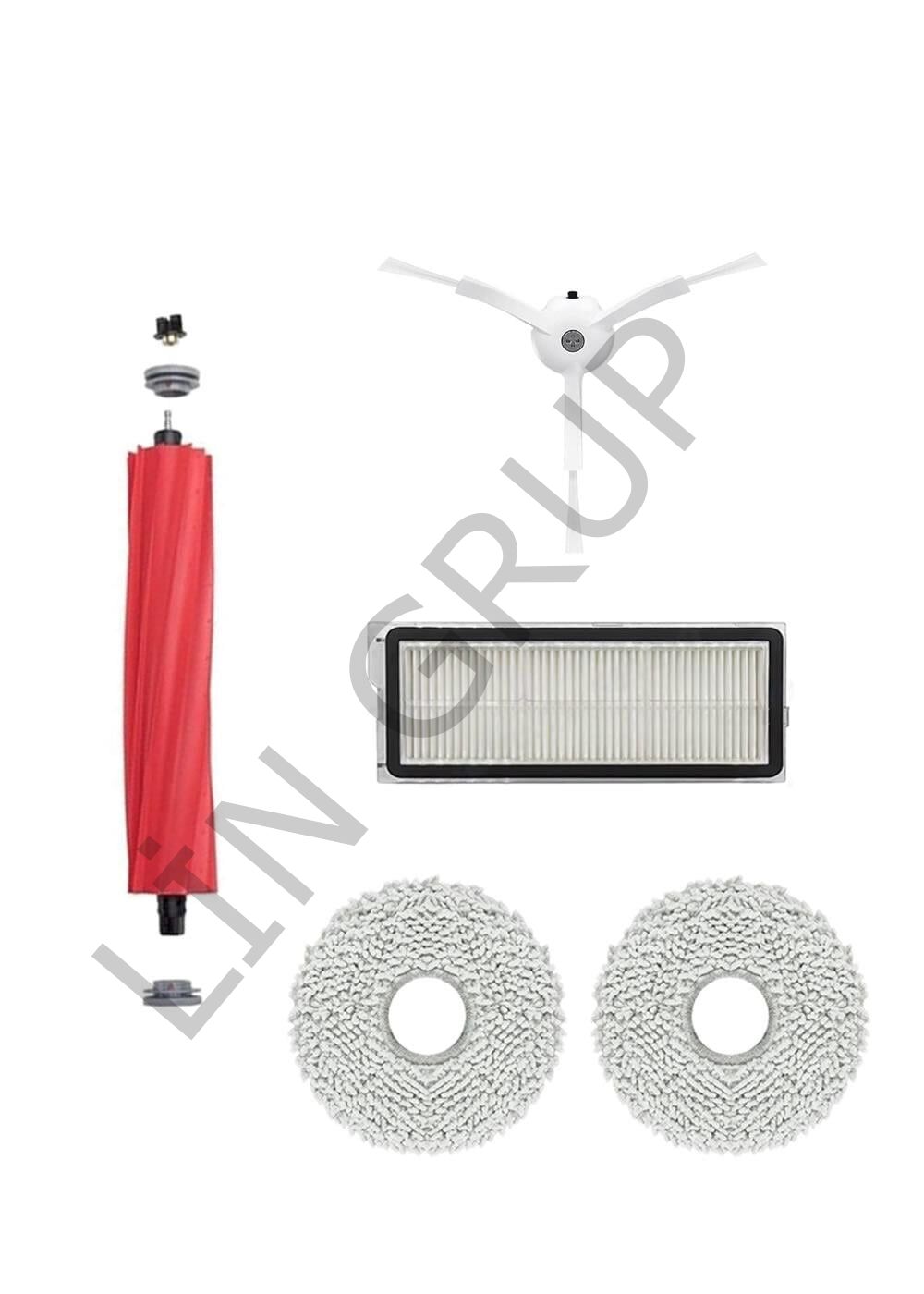 Roborock Q Revo S Robot Süpürge Uyumlu 5'li Yedek Parça Seti