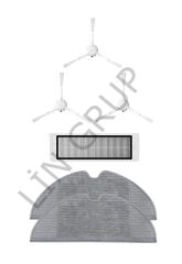 Xiaomi Vacuum Mop 1C (STYTJ01ZHM) Robot Süpürge Uyumlu 5'li Yedek Parça Seti