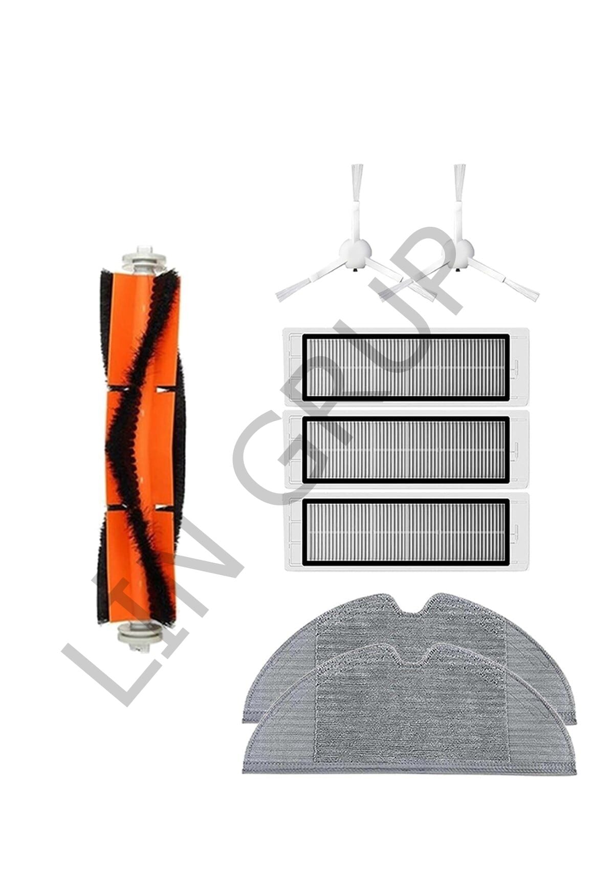 Xiaomi Trouver LDS Robot Süpürge Uyumlu 8'li Yedek Parça Seti