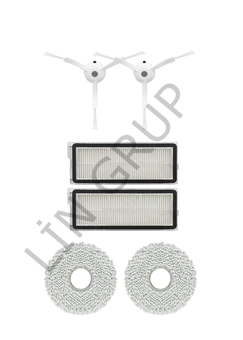 Roborock Q Revo S Robot Süpürge Uyumlu 6'lı Yedek Parça Seti