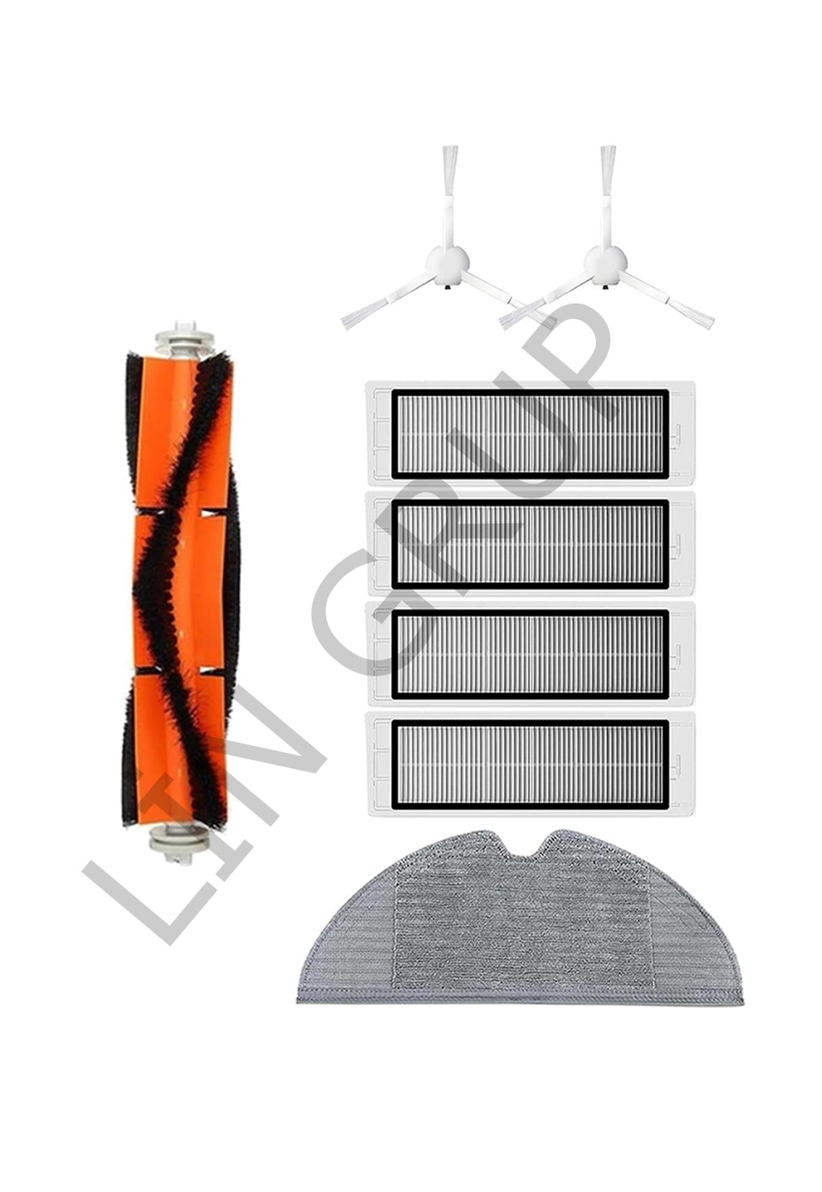 Xiaomi Trouver LDS Robot Süpürge Uyumlu 8'li Yedek Parça Seti