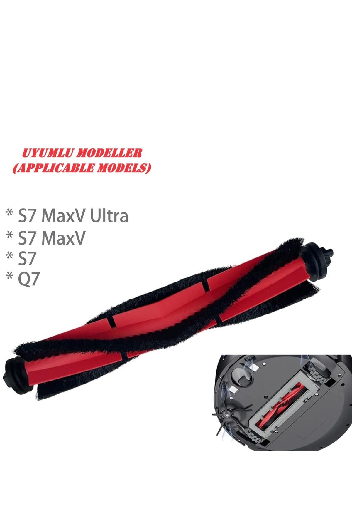 Roborock Robot Süpürge Uyumlu Ultra Kıllı Ana Fırça (Q7 Max S7 Sonic Mopping S7 Pro S7 Maxv Ultra Modelleri ile Uyumlu)