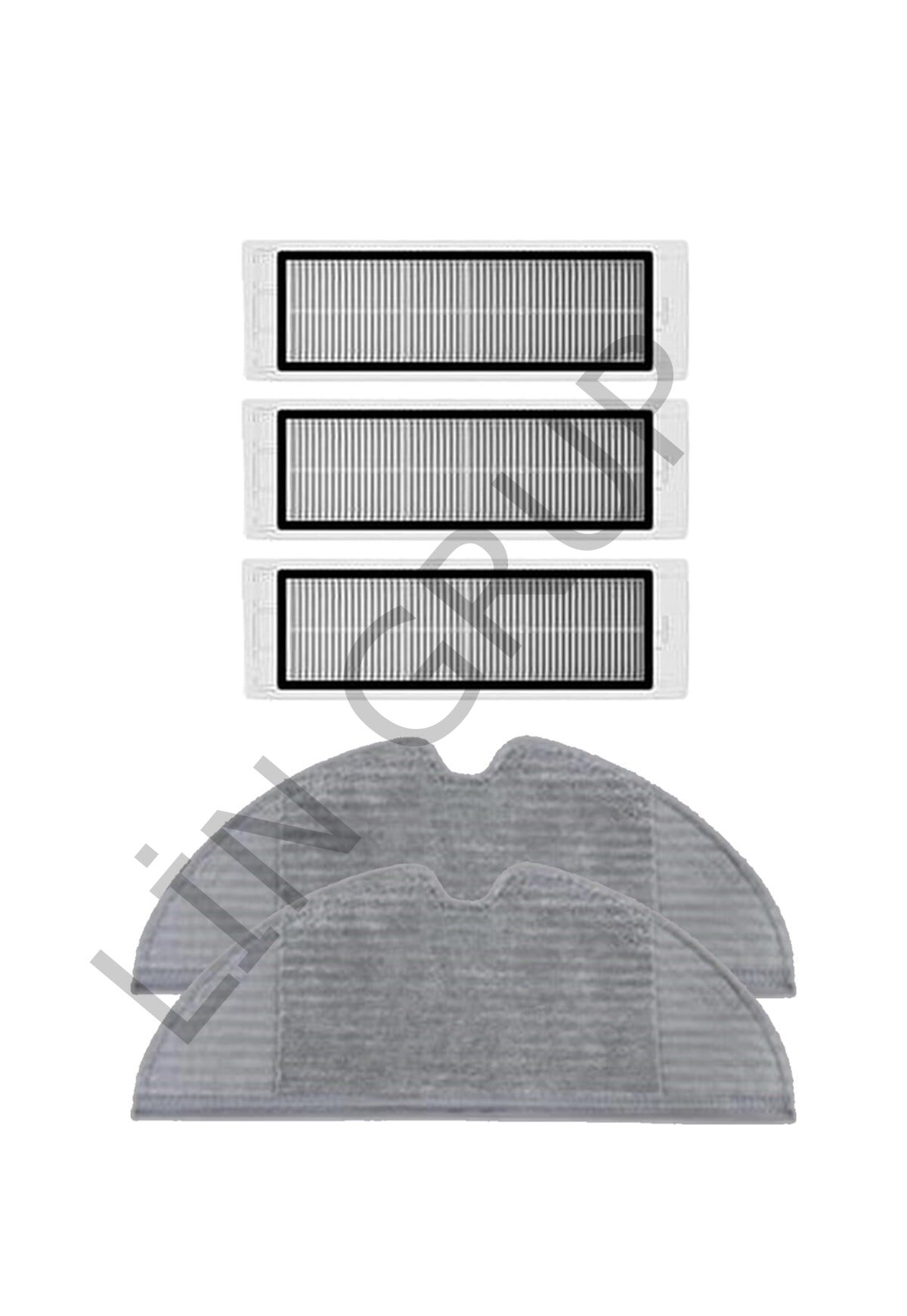 Xiaomi Vacuum Mop 1C (STYTJ01ZHM) Robot Süpürge Uyumlu 5'li Yedek Parça Seti