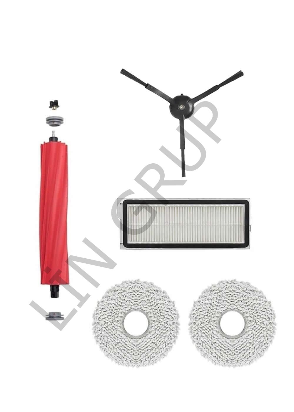 Roborock Q Revo S Robot Süpürge Uyumlu 5'li Yedek Parça Seti