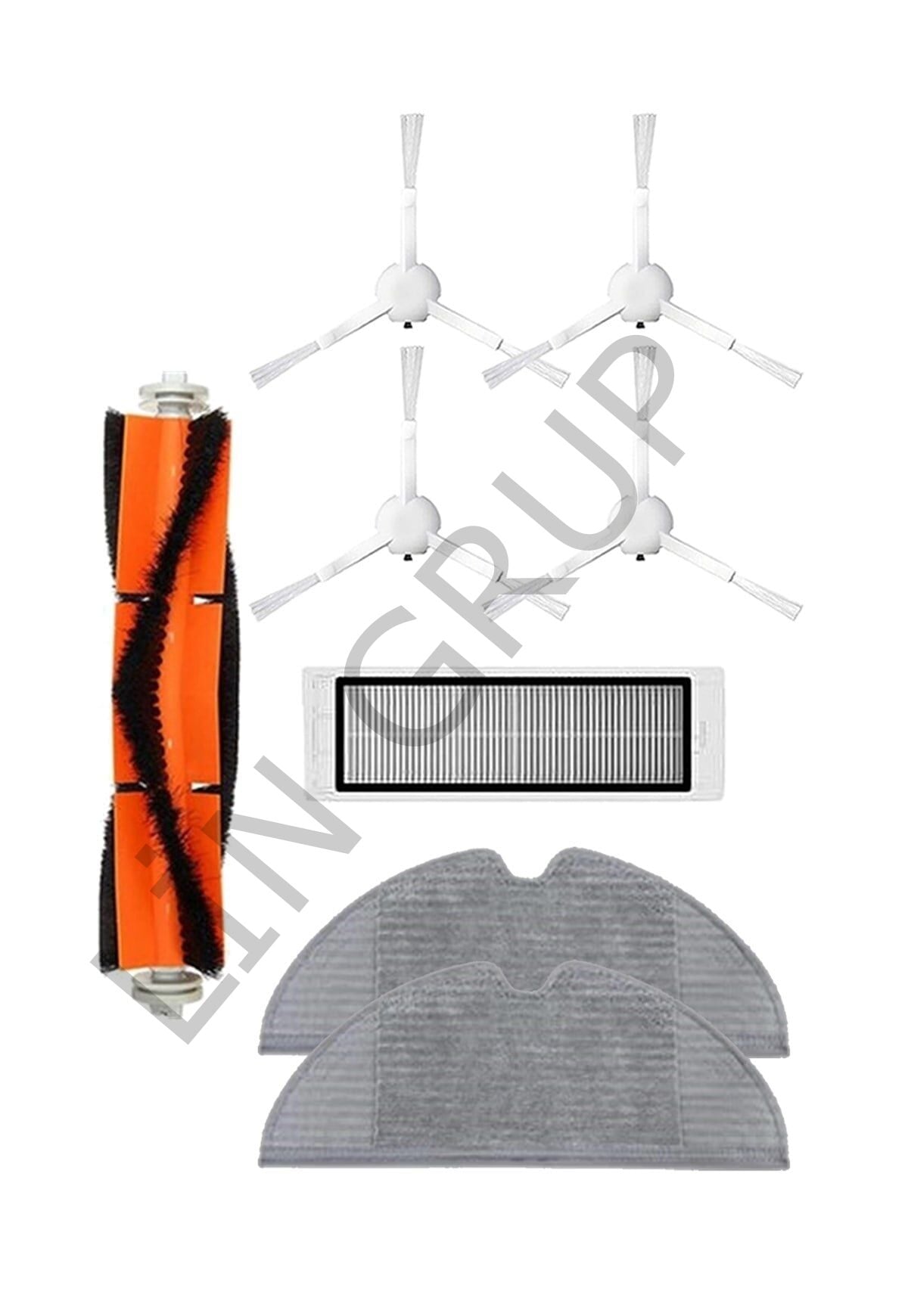 Xiaomi Vacuum Mop 2C  Robot Süpürge Uyumlu 8'li Yedek Parça Seti