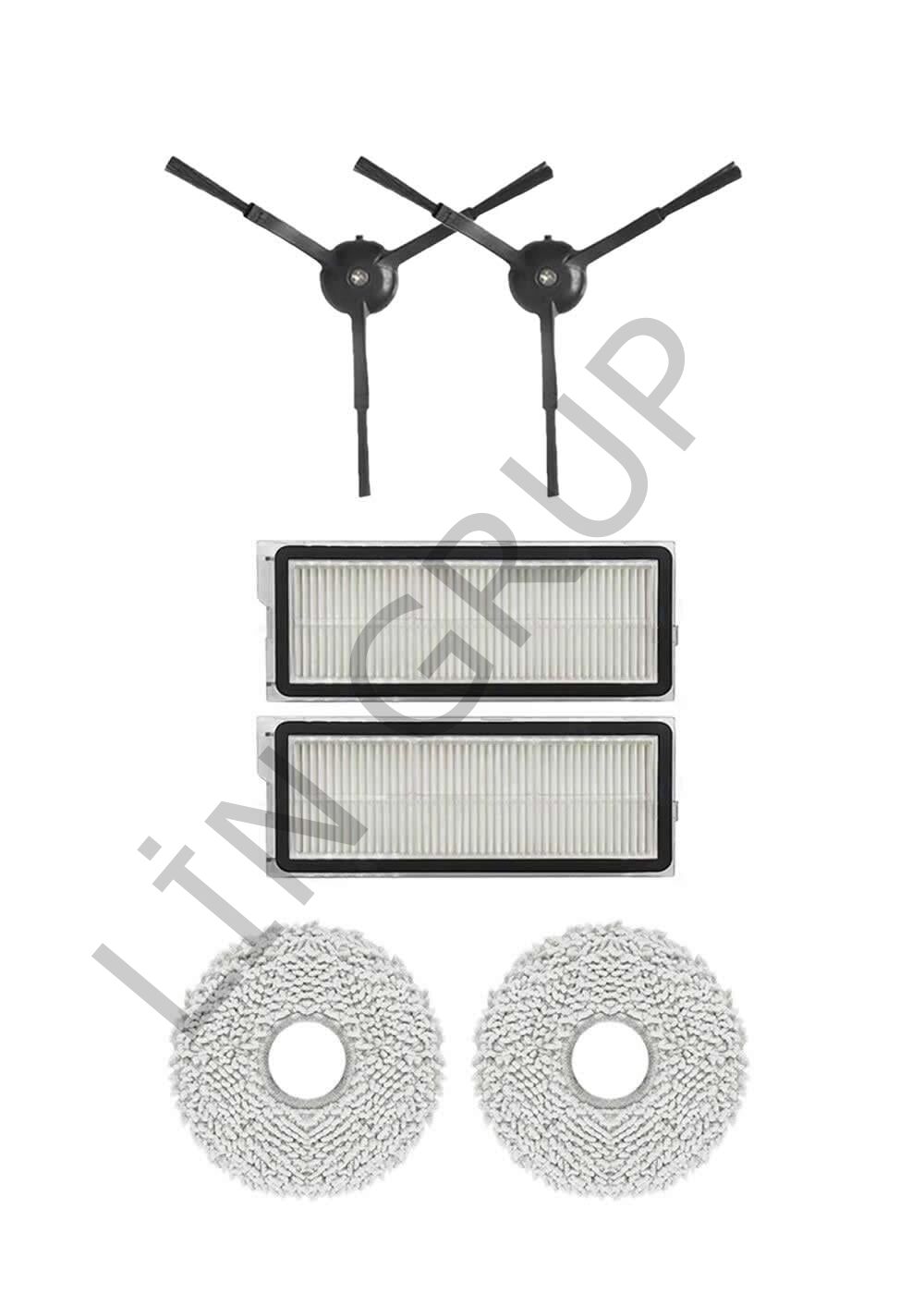 Roborock Q Revo S Robot Süpürge Uyumlu 6'lı Yedek Parça Seti