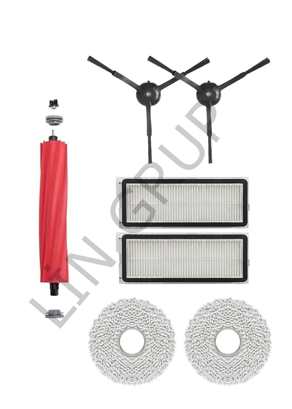 Roborock Q Revo S Robot Süpürge Uyumlu 7'li Yedek Parça Seti