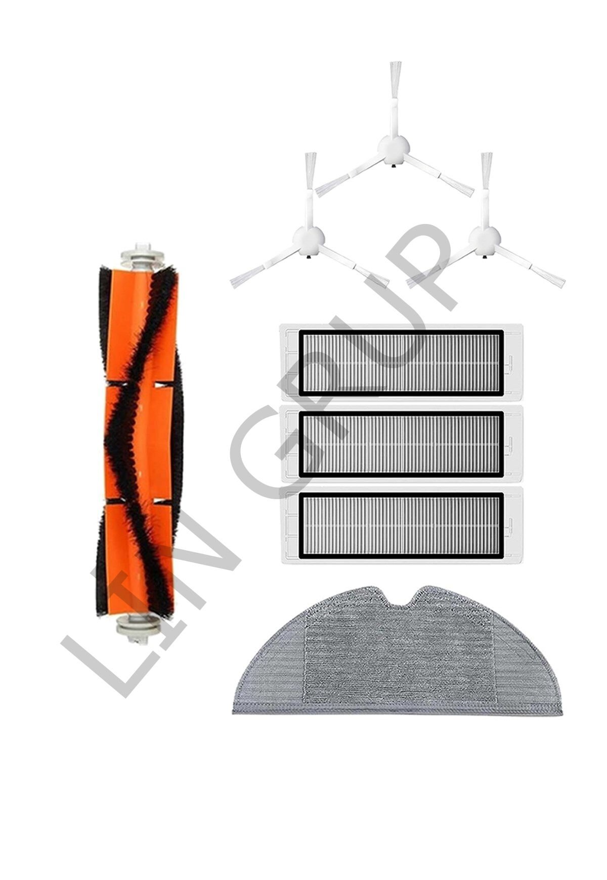 Xiaomi Trouver LDS Robot Süpürge Uyumlu 8'li Yedek Parça Seti