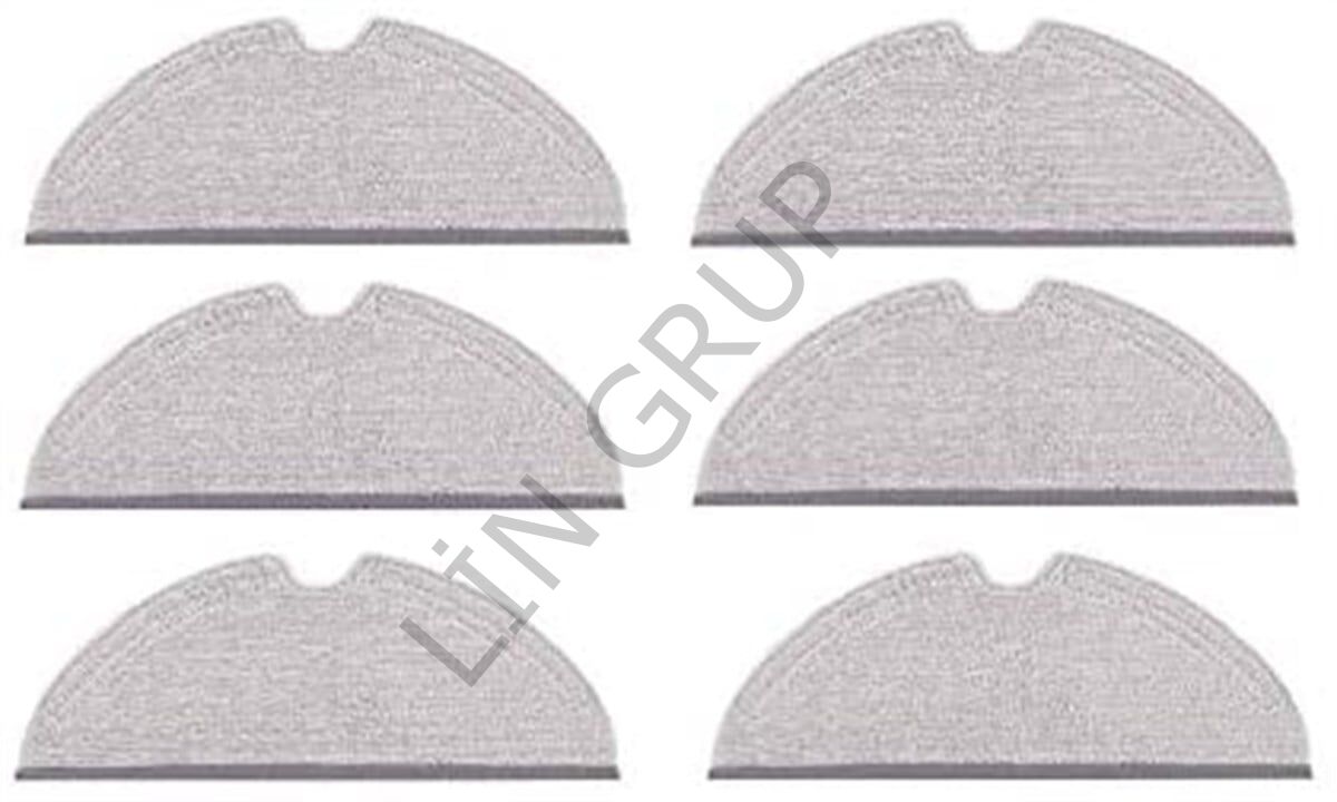 Xiaomi Vacuum Mop 1C (STYTJ01ZHM) Robot Süpürge Uyumlu 6'lı Mop Bezi