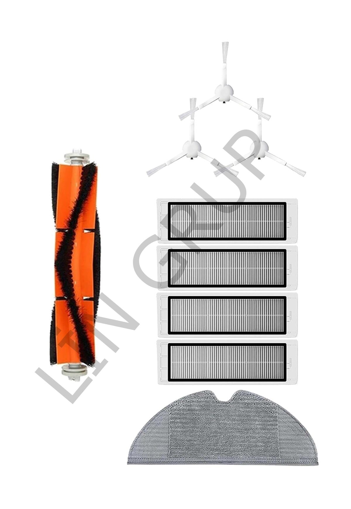 Xiaomi Trouver LDS Robot Süpürge Uyumlu 9'lu Yedek Parça Seti