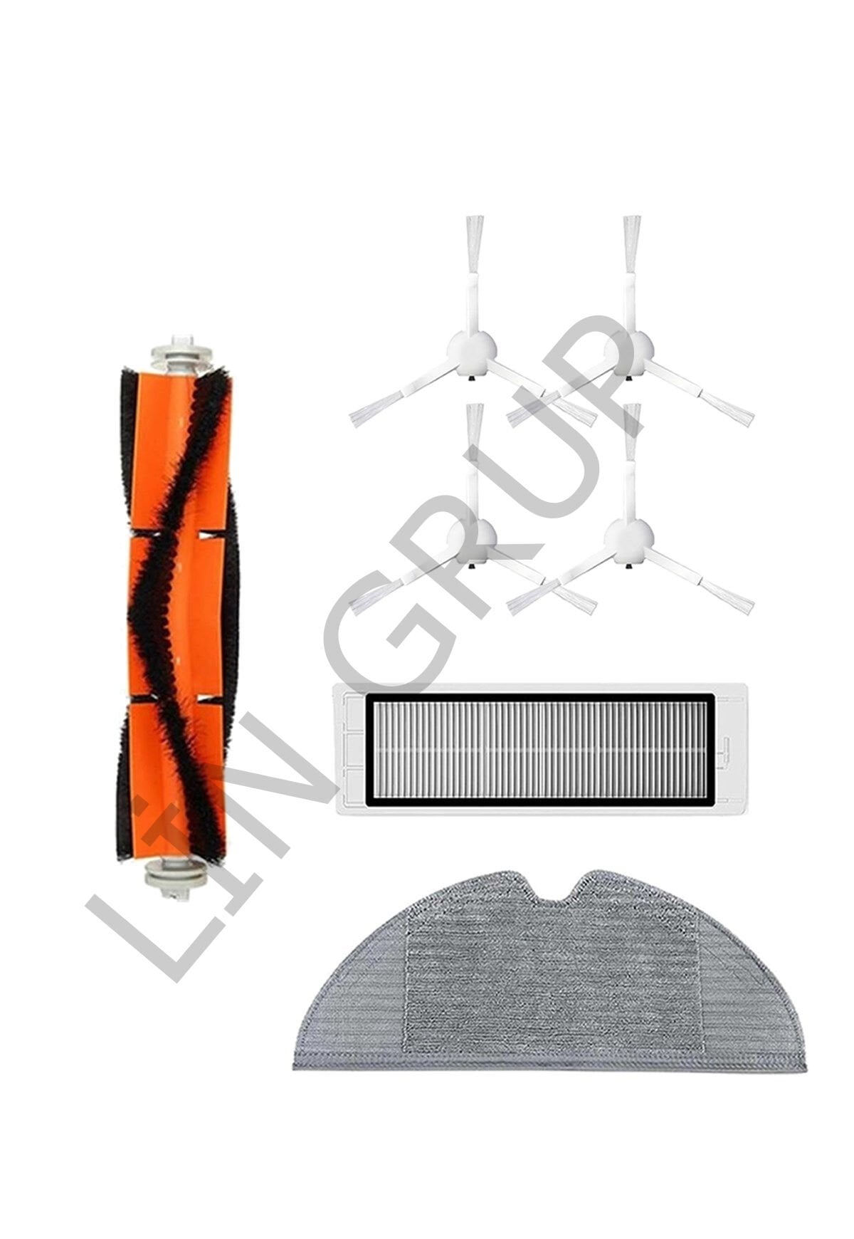 Xiaomi Trouver LDS Robot Süpürge Uyumlu 7'li Yedek Parça Seti