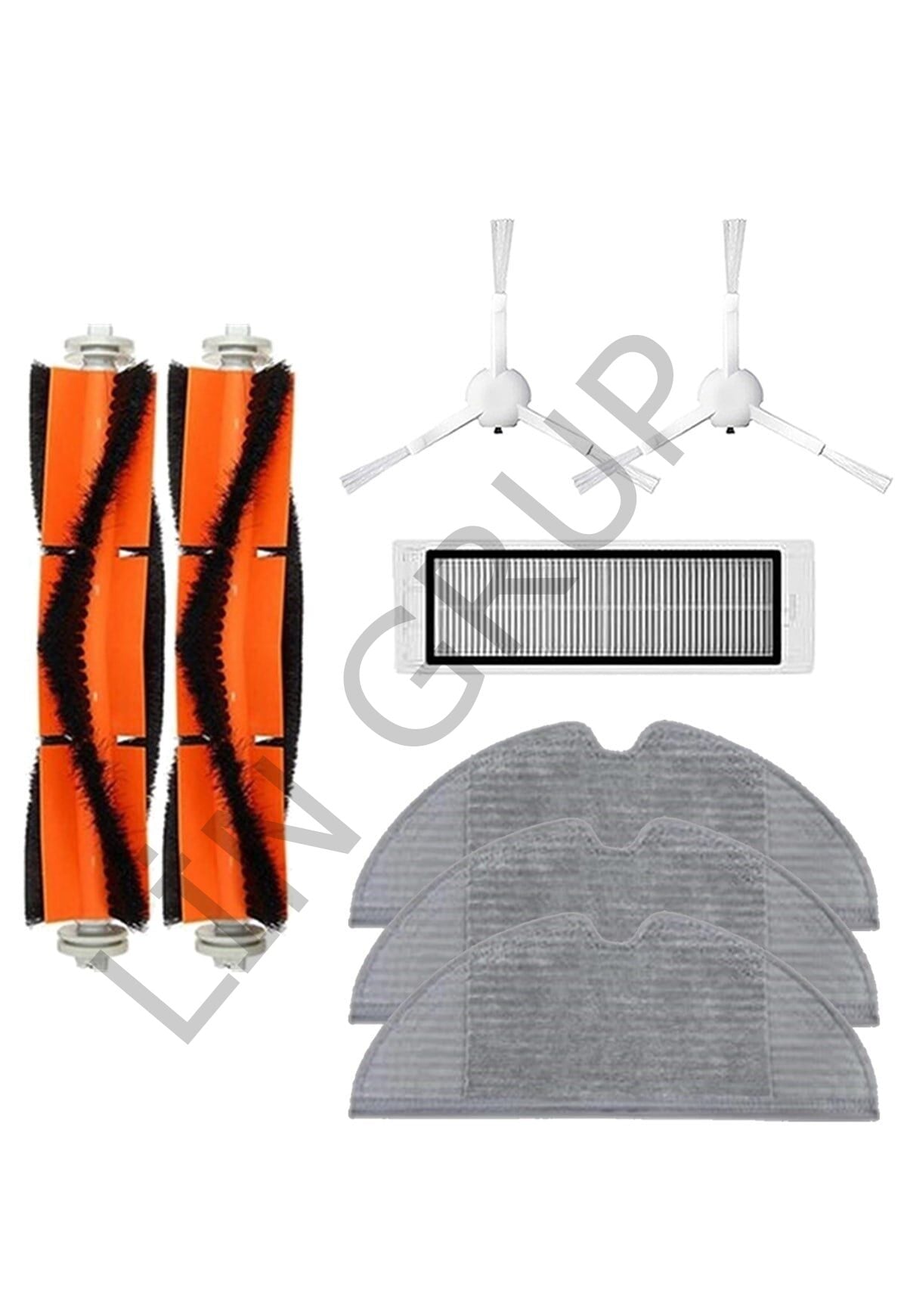 Xiaomi Vacuum Mop 2C  Robot Süpürge Uyumlu 8'li Yedek Parça Seti