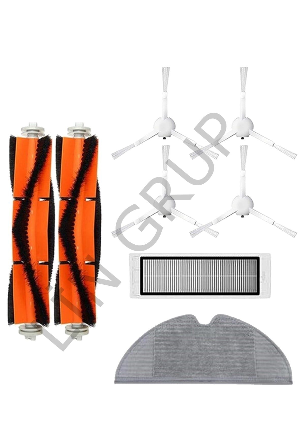 Xiaomi Vacuum Mop 2C  Robot Süpürge Uyumlu 8'li Yedek Parça Seti