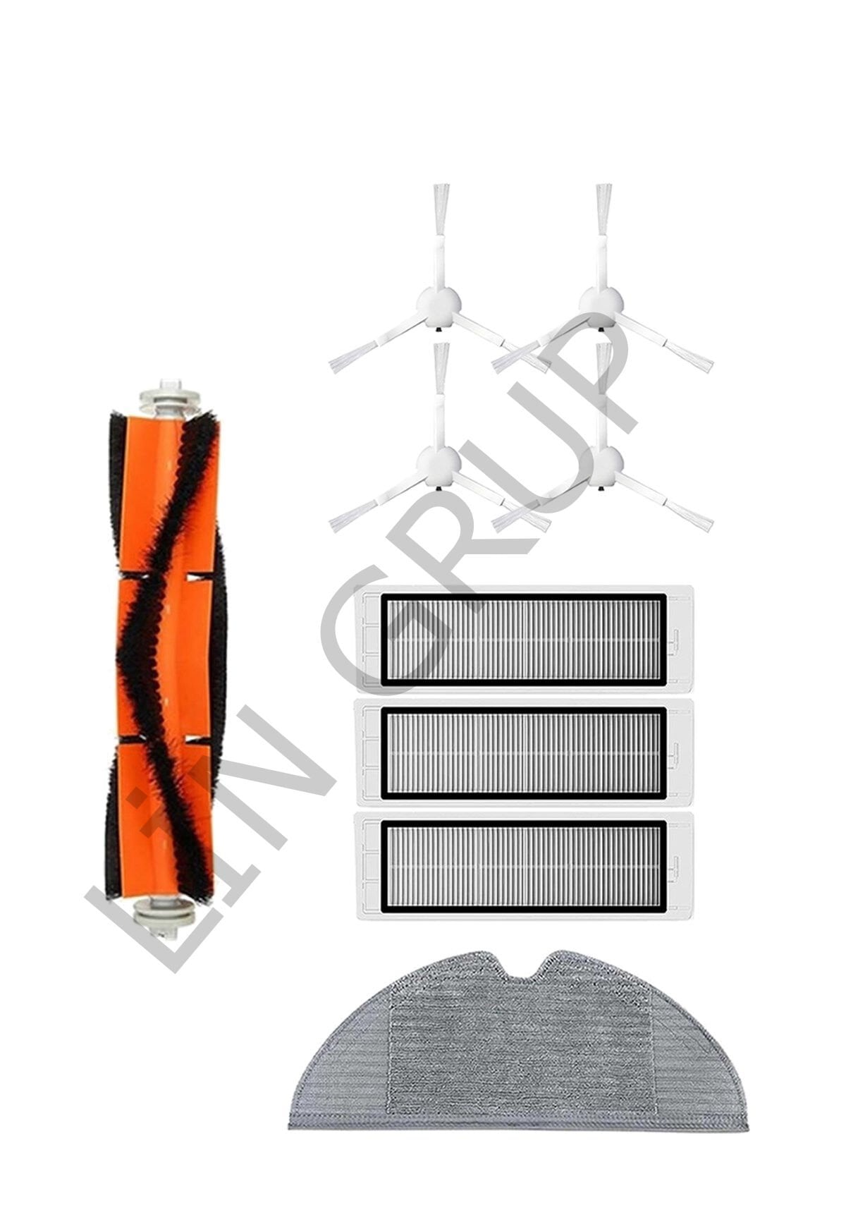 Xiaomi Trouver LDS Robot Süpürge Uyumlu 9'lu Yedek Parça Seti