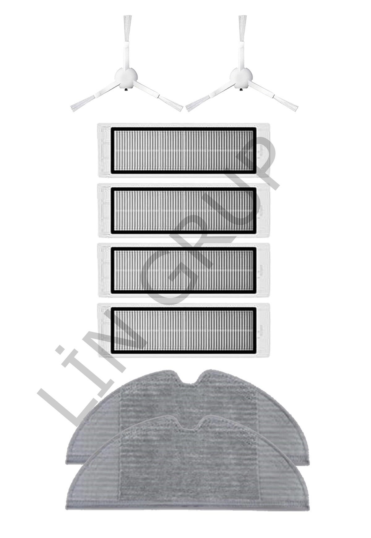 Xiaomi Vacuum Mop 2C  Robot Süpürge Uyumlu 8'li Yedek Parça Seti