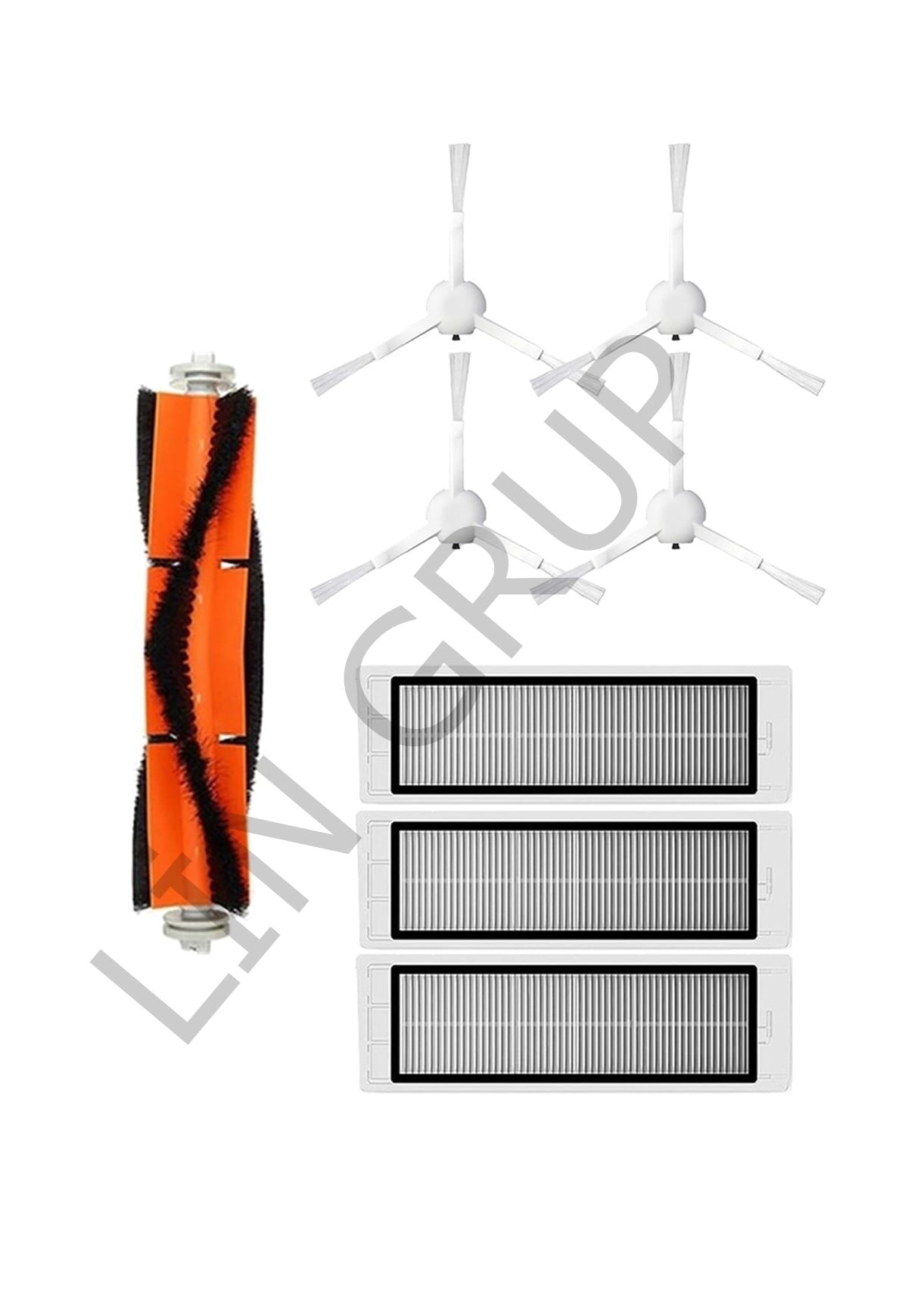 Xiaomi Trouver LDS Robot Süpürge Uyumlu 8'li Yedek Parça Seti