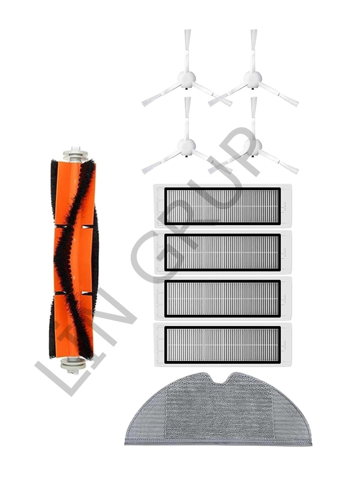 Xiaomi Trouver LDS Robot Süpürge Uyumlu 10'lu Yedek Parça Seti