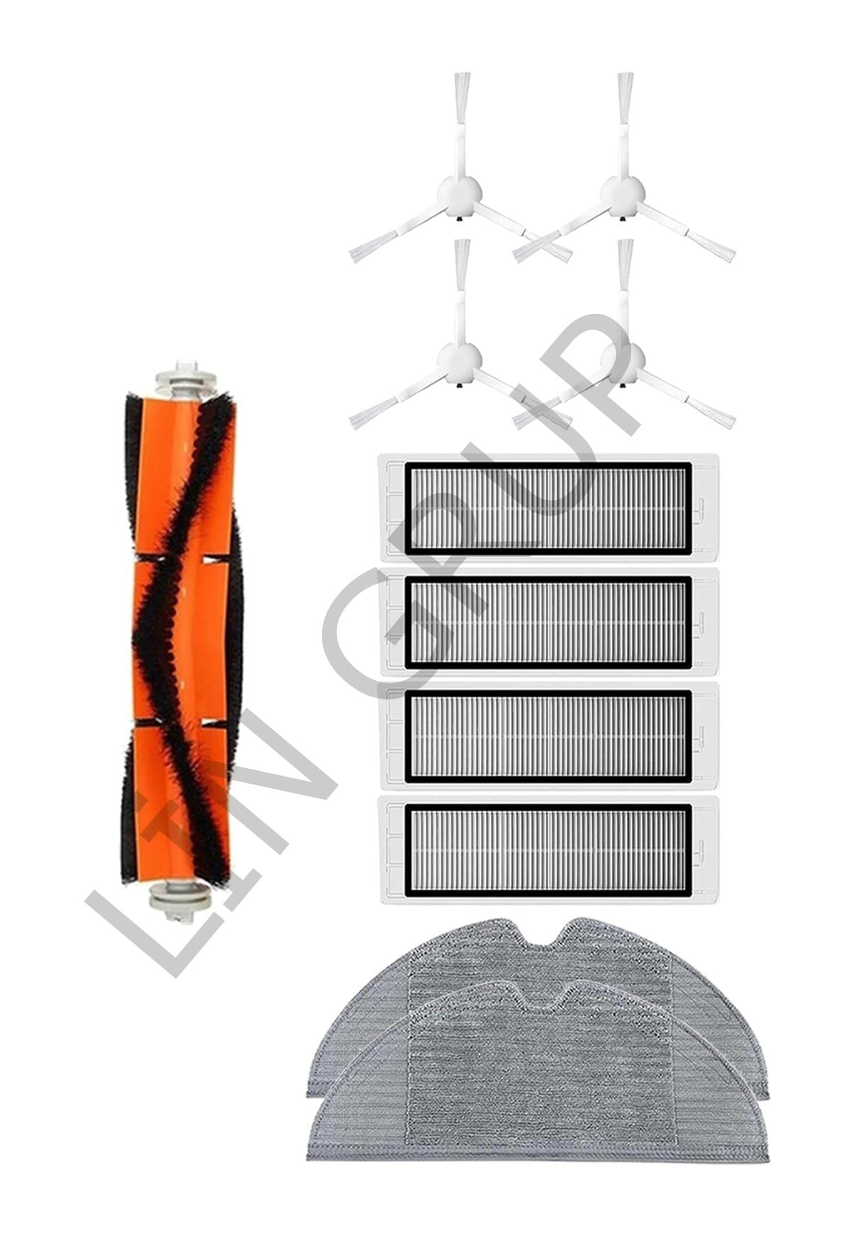 Xiaomi Trouver LDS Robot Süpürge Uyumlu 11'li Yedek Parça Seti